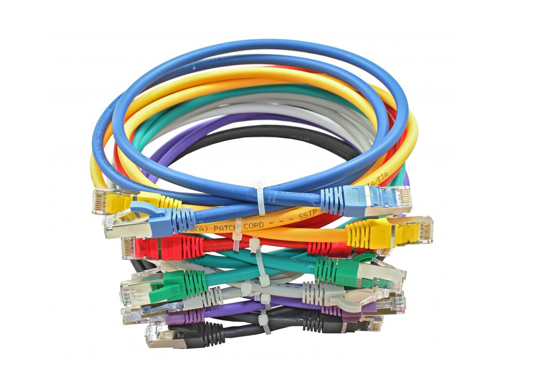 Cat6A SFTP Flat Booted PVC Patch Cord